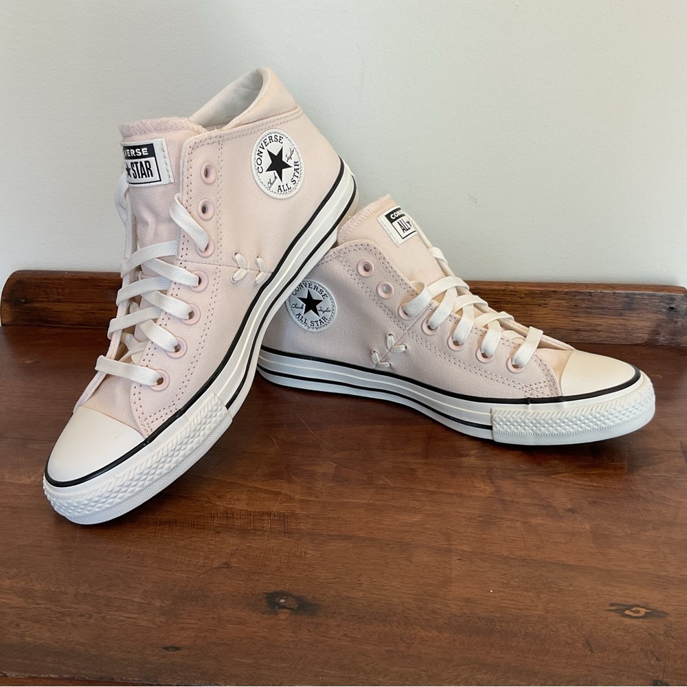 Converse A10632F CTAS Mid Pale Petal Egret Black Women’s US 11 Chuck Taylor